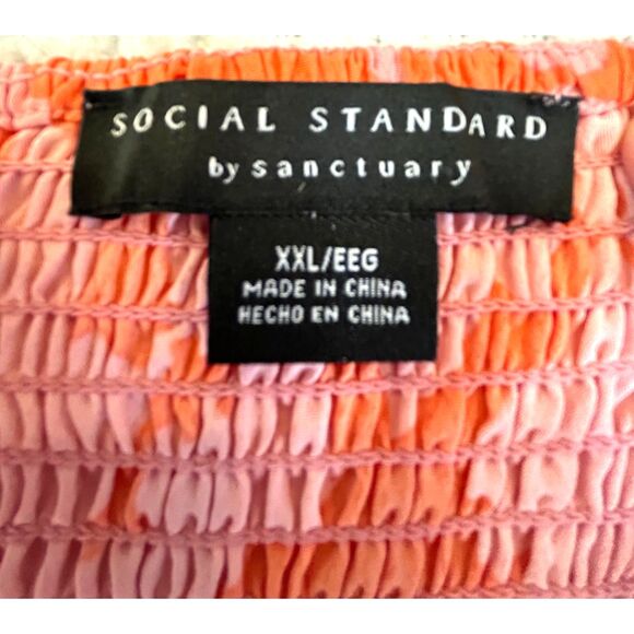 Elegant Pink and Orange Women's Dress - Picture 7 of 10